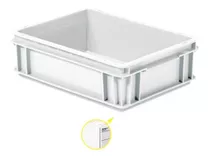 Caja Con Tapa 40x30x12 Cm Blanca Línea Athena P/alimentos