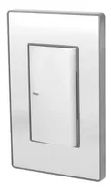 Placa Un Apagador Escalera Sanelec 4631 Cordoba Acero Inox Color Plateado