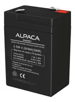 Bateria Gel Recargable 6v 4sh Luz Emergencia Alpaca Alp-bat