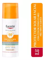 Eucerin Sun Control Protector Solar Facial Claro Fps50+ 50ml