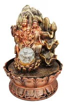 Fuente De Agua Shiva Y Parvati Ganesha Luces Cascada 0346