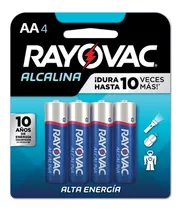 Pilas Aa Alcalinas Rayovac Blister X 4