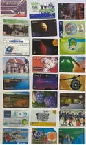 24 Tarjetas Telefónicas Usada Varias Uruguay Brasil Tt032