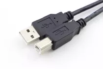 Cabo Universal Usb 2.0 Macho Impressora E Projetor 2 Metros Cor Preto