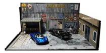 Diorama 1:64 Hotwheels Garage Con Luz