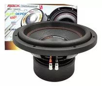 Bocina Tipo Subwoofer Rock Series Rks-1204os Para Auto/camioneta Color Negro De 4 X 1 Unidad 