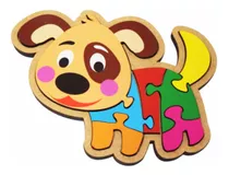 Quebra-cabeça Infantil Cachorro Brinquedo Educativo Em Mdf