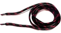 Cordones Borcegos  Largos Redondos Negro/rojo  120 Cm