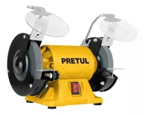 Esmeril De Banco De 5'' De 1/6 Hp Pretul 29994 Color Amarillo Frecuencia 60 Hz