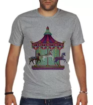 Remera De Hombre Carrusel Caballito Parque Colores