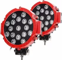 Pack 2 Focos Led Neblinero 17 Led 51w Offroad