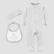 Trío Carters Unisex Enterito Set 3 Piezas Talle 6 Meses