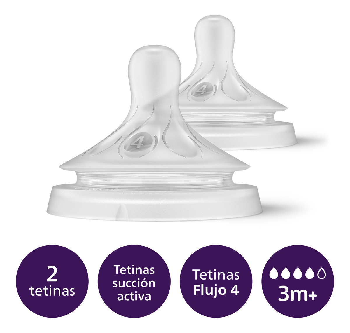 Tetinas Philips Avent Natural Response Anticólicos 3m