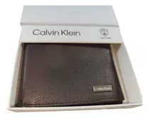 Billetera Calvin Klein Original 31ka130008 Rfid Style Choco