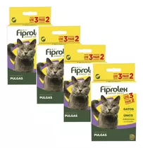 4 Fiprolex Gatos Pague 2 Leve 3 - Ceva - Envio Imediato