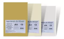 10x Papel Metallic Colordrop A4 10fls 250g ( Escolha Cor )