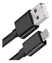 Cabo Rápido V8 Carregador E Dados Micro Usb / Usb 1 Metro 1m Cor Preto