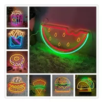 Rótulos Letreros Neón Led Personalizados Diferentes Diseños 