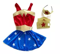 Disfraz Mujer Maravilla Wonder Woman Niñas Dc Superhero Girl