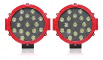 Faro Led Tipo Arb 51w De 7 Pulgadas Para Rusticos Y 4x4 Rojo