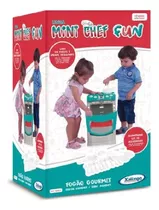 Cozinha Infantil Para Crianças Com Acessórios Divertidos Do Mini Chef Color Celeste