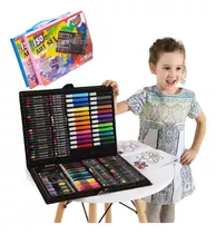 Set De Arte Niños Colores Plumones Crayolas Acuarelas 150pzs