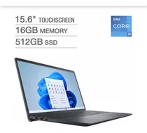 Laptop Dell Intel I5 Tactil 16gb 512gb U;tima Generacion 
