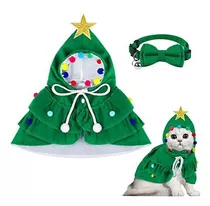 Pedgot Disfraz De Gato De Navidad Con Capa De Papá Noel Con