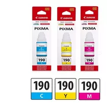 Kit 03 Cores Tinta Original Canon Gl190 G3100 G2100 Gl-190 