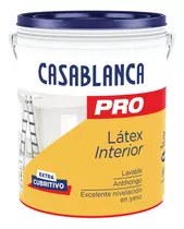 Latex Casablanca Pro Interior X 4 Lts