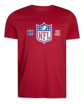 Camiseta New Era Nfl Logo Vermelho