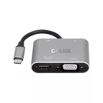 Adaptador Cable Usb C Hdmi 4k/vga/tipo C/usb 3.0 Hub 4 En 1