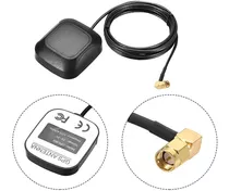 Antena Gps Satelital Conector En L Universal Auto Radio Sma