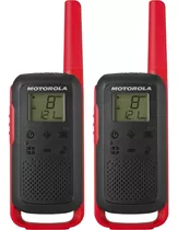 Talkabout Rádio Comunicador Motorola T210 Alcance Até 32km Bandas De Freqüência 462-467mhz Em Uhf Cor Vermelho
