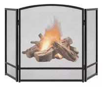 Pantalla Para Chimenea Hierro Forjado,3 Paneles,138*78cm