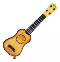 Mini Violão Infantil Acústico Brinquedo 44 Palheta Corda Aço