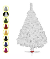 Arbol De Navidad Naviplastic De Colores Pino Navideño 1.60 M Color Blanco