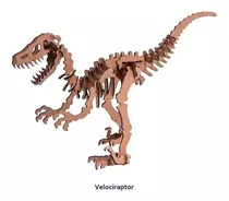 Quebra Cabeça 3d Dinossauro Velociraptor 41 Peças