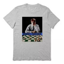 Ajedrez Remera Bobby Fischer Varios Modelos Griso O Blanca