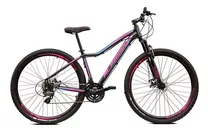 Mountain Bike Alfameq Pandora Aro 29 17  27v Freios De Disco Hidráulico Câmbios Indexado Cor Preto/rosa/azul