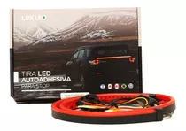 Tira Led Roja Drl Flexible De Goma Autoadhesiva 3 Funciones