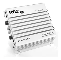 Pyle Amplificador Marino 400 Watts 4 Canales 4 Ohm Color Blanco