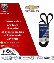 Correa Unica Chevrolet Cheyenne Captiva Somos Tienda Fisica