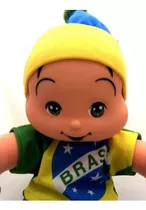 Boneco Pelúcia  Da Turma Mônica Cebolinha Copa Do Mundo