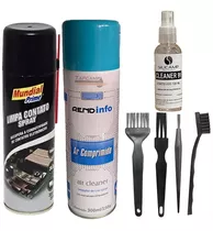 Kit Limpeza Anti Estático Esd Pincel Escova Ar Comprimido