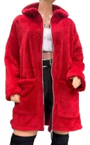 Maxi Campera Peluche Oversize / Tapados Camperon Mujer