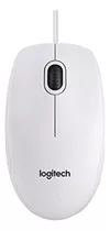 Ratón Óptico Logitech B100 Blanco