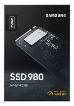 Memória Samsung Ssd 250gb Nvme 980 M.2 V-nand