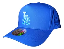 Gorra Snapback Los Ángeles Azul, Original Double Aa, Curva.