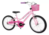 Bicicleta De Passeio Infantil Nathor Bella  Cor Rosa Aro 20